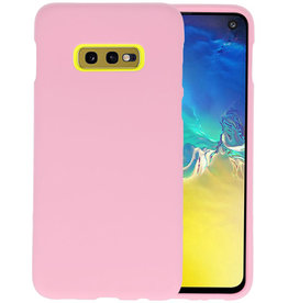 BAOHU BackCover Hoesje Color Telefoonhoesje Samsung Galaxy S10e - Roze