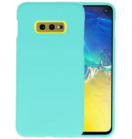 BAOHU BackCover Hoesje Color Telefoonhoesje Samsung Galaxy S10e - Turquoise