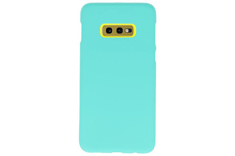 BackCover Hoesje Color Telefoonhoesje voor Samsung Galaxy S10e - Turquoise