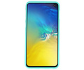 BAOHU Hoesje Geschikt voor de Samsung Galaxy S10e - Backcover Color Telefoonhoesje - Turquoise