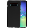 BackCover Hoesje Color Telefoonhoesje voor Samsung Galaxy S10 Plus - Zwart