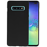 BAOHU BackCover Hoesje Color Telefoonhoesje Samsung Galaxy S10 Plus - Zwart