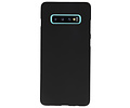 BackCover Hoesje Color Telefoonhoesje voor Samsung Galaxy S10 Plus - Zwart