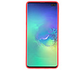 BAOHU Hoesje Geschikt voor de Samsung Galaxy S10 Plus - Backcover Color Telefoonhoesje - Rood