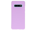 BackCover Hoesje Color Telefoonhoesje voor Samsung Galaxy S10 Plus - Paars