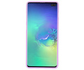 BAOHU Hoesje Geschikt voor de Samsung Galaxy S10 Plus - Backcover Color Telefoonhoesje - Paars
