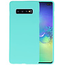 BackCover Hoesje Color Telefoonhoesje Samsung Galaxy S10 Plus - Turquoise