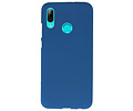 BAOHU Hoesje Geschikt voor de Huawei P Smart 2019 - Backcover Color Telefoonhoesje - Navy