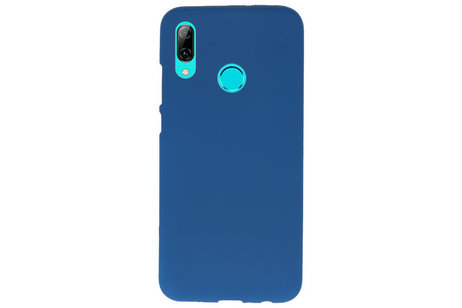 BAOHU Hoesje Geschikt voor de Huawei P Smart 2019 - Backcover Color Telefoonhoesje - Navy