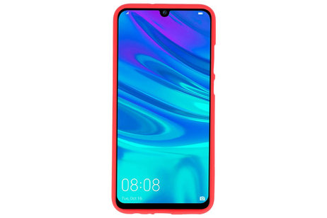 BAOHU Hoesje Geschikt voor de Huawei P Smart 2019 - Backcover Color Telefoonhoesje - Rood