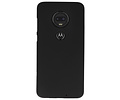 BackCover Hoesje Color Telefoonhoesje voor Motorola Moto G7 - Zwart