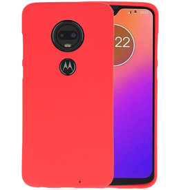 BAOHU BackCover Hoesje Color Telefoonhoesje Motorola Moto G7 - Rood