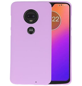 BAOHU BackCover Hoesje Color Telefoonhoesje Motorola Moto G7 - Paars