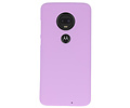 BackCover Hoesje Color Telefoonhoesje voor Motorola Moto G7 - Paars