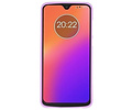 BAOHU Hoesje Geschikt voor de Motorola Moto G7 - Backcover Color Telefoonhoesje - Paars