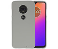 BackCover Hoesje Color Telefoonhoesje voor Motorola Moto G7 - Grijs