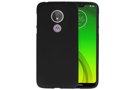 BackCover Hoesje Color Telefoonhoesje voor Motorola Moto G7 Power - Zwart