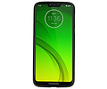 BAOHU Hoesje Geschikt voor de Motorola Moto G7 Power - Backcover Color Telefoonhoesje - Zwart