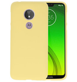 BAOHU BackCover Hoesje Color Telefoonhoesje Motorola Moto G7 Power - Geel