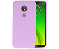BackCover Hoesje Color Telefoonhoesje voor Motorola Moto G7 Power - Paars