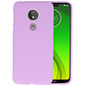 BAOHU BackCover Hoesje Color Telefoonhoesje Motorola Moto G7 Power - Paars