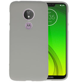 BAOHU BackCover Hoesje Color Telefoonhoesje Motorola Moto G7 Power - Grijs