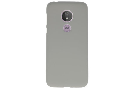 BackCover Hoesje Color Telefoonhoesje voor Motorola Moto G7 Power - Grijs