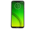 BAOHU Hoesje Geschikt voor de Motorola Moto G7 Power - Backcover Color Telefoonhoesje - Grijs