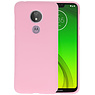BackCover Hoesje Color Telefoonhoesje Motorola Moto G7 Power - Roze