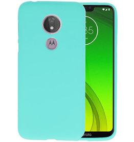 BAOHU BackCover Hoesje Color Telefoonhoesje Motorola Moto G7 Power - Turquoise