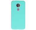 BAOHU Hoesje Geschikt voor de Motorola Moto G7 Power - Backcover Color Telefoonhoesje - Turquoise