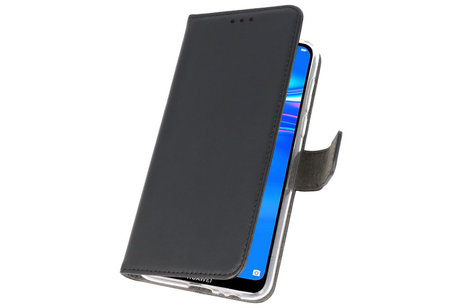 Booktype Telefoonhoesjes - Bookcase Hoesje - Wallet Case -  Geschikt voor Huawei Y7 / Y7 Prime (2019) - Zwart