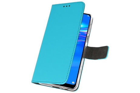 Booktype Telefoonhoesjes - Bookcase Hoesje - Wallet Case -  Geschikt voor Huawei Y7 / Y7 Prime (2019) - Blauw