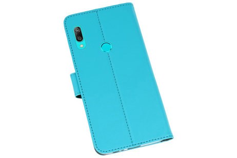Booktype Telefoonhoesjes - Bookcase Hoesje - Wallet Case -  Geschikt voor Huawei Y7 / Y7 Prime (2019) - Blauw