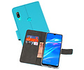 Booktype Telefoonhoesjes - Bookcase Hoesje - Wallet Case -  Geschikt voor Huawei Y7 / Y7 Prime (2019) - Blauw