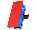 BAOHU Booktype Telefoonhoesjes - Bookcase Hoesje - Wallet Case -  Geschikt voor Huawei Y7 / Y7 Prime (2019) - Rood