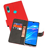 BAOHU Wallet Cases Hoesje Huawei Y7 / Y7 Prime (2019) Rood