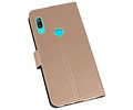 BAOHU Booktype Telefoonhoesjes - Bookcase Hoesje - Wallet Case -  Geschikt voor Huawei Y7 / Y7 Prime (2019) - Goud