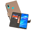 Booktype Telefoonhoesjes - Bookcase Hoesje - Wallet Case -  Geschikt voor Huawei Y7 / Y7 Prime (2019) - Goud