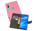 Booktype Telefoonhoesjes - Bookcase Hoesje - Wallet Case -  Geschikt voor Huawei Y7 / Y7 Prime (2019) - Roze