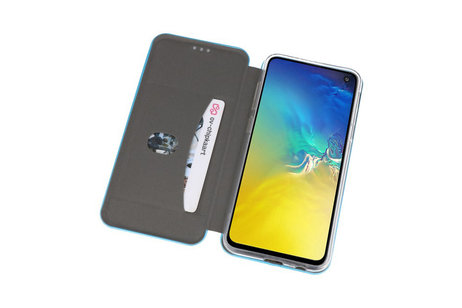 Slim Folio Case - Book Case Telefoonhoesje - Folio Flip Hoesje - Geschikt voor Samsung Galaxy S10e - Blauw