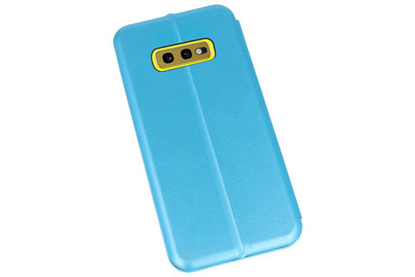 Slim Folio Case - Book Case Telefoonhoesje - Folio Flip Hoesje - Geschikt voor Samsung Galaxy S10e - Blauw