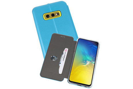 Slim Folio Case - Book Case Telefoonhoesje - Folio Flip Hoesje - Geschikt voor Samsung Galaxy S10e - Blauw