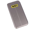 Slim Folio Case - Book Case Telefoonhoesje - Folio Flip Hoesje - Geschikt voor Samsung Galaxy S10e - Grijs