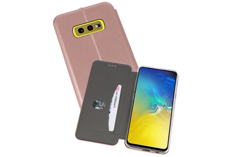 Slim Folio Case - Book Case Telefoonhoesje - Folio Flip Hoesje - Geschikt voor Samsung Galaxy S10e - Roze