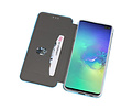 Slim Folio Case - Book Case Telefoonhoesje - Folio Flip Hoesje - Geschikt voor Samsung Galaxy S10 Plus - Blauw