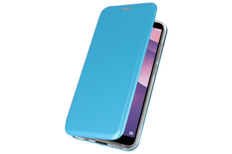 Slim Folio Case - Book Case Telefoonhoesje - Folio Flip Hoesje - Geschikt voor Huawei Y7 / Y7 Prime 2018 - Blauw