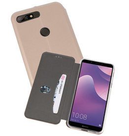 Slim Folio Case Huawei Y7 / Y7 Prime 2018 Goud