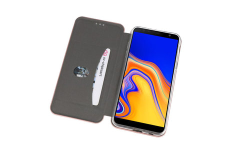 Slim Folio Case - Book Case Telefoonhoesje - Folio Flip Hoesje - Geschikt voor Samsung Galaxy J4 Plus - Roze
