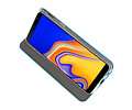 Slim Folio Case - Book Case Telefoonhoesje - Folio Flip Hoesje - Geschikt voor Samsung Galaxy J4 Plus - Blauw